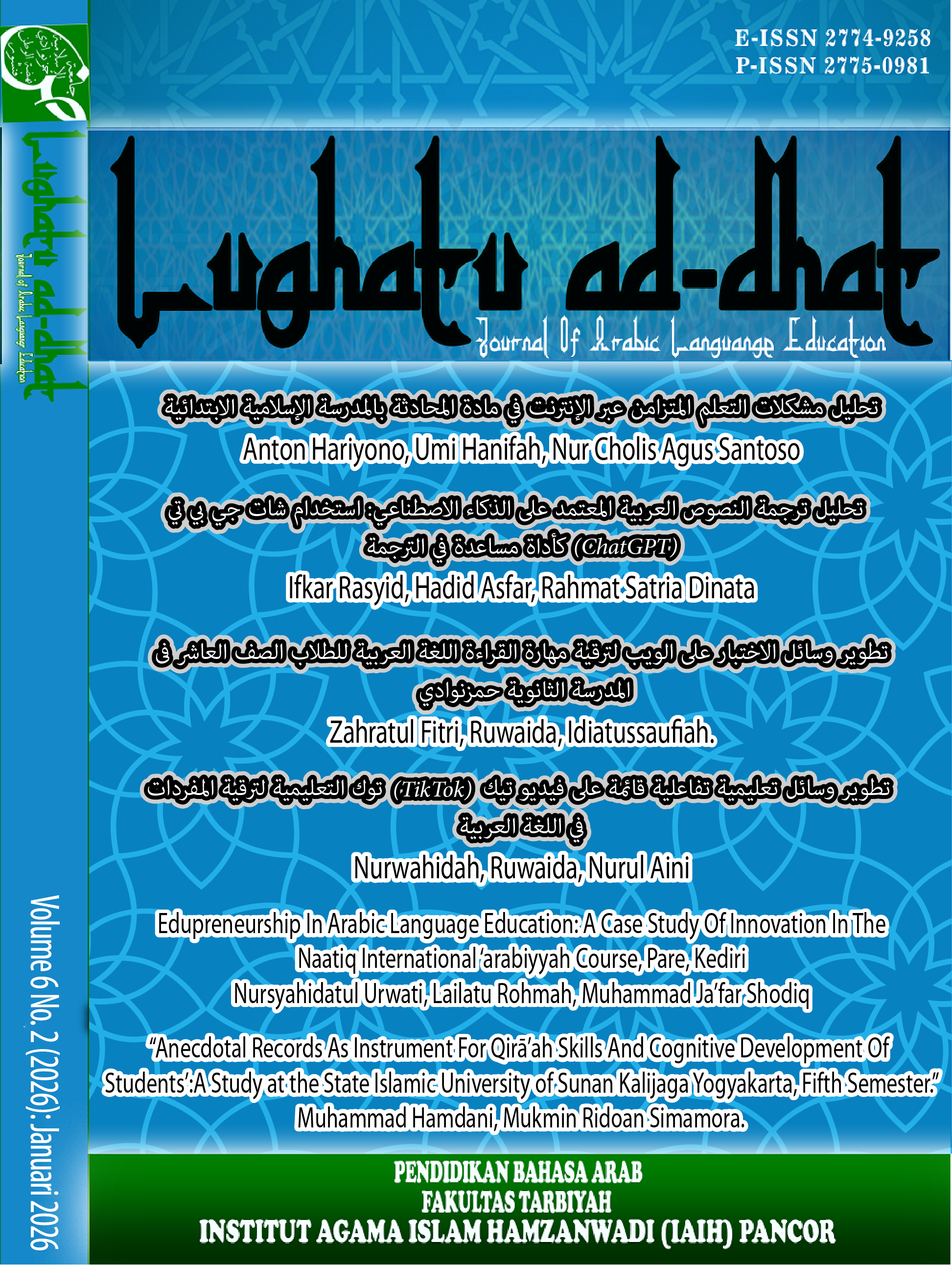 					View Vol. 6 No. 2 (2026): Januari 2026
				