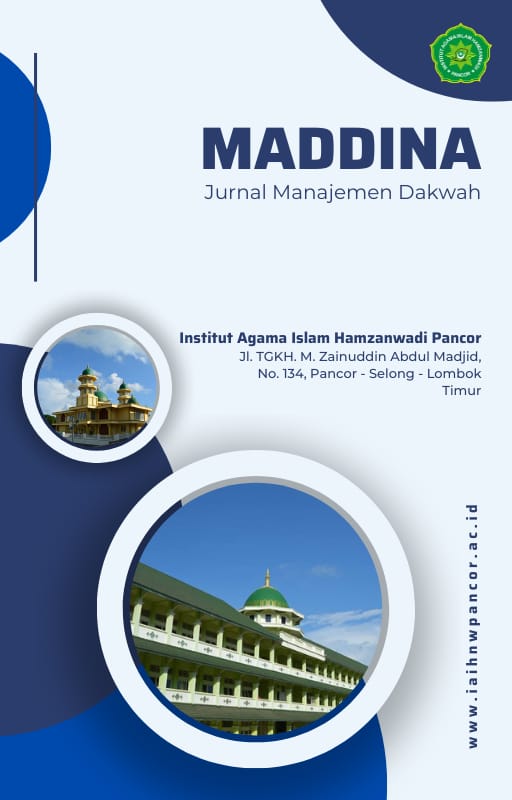 					View Vol. 2 No. 2 (2025): MADDINA: Jurnal Manajemen Dakwah
				